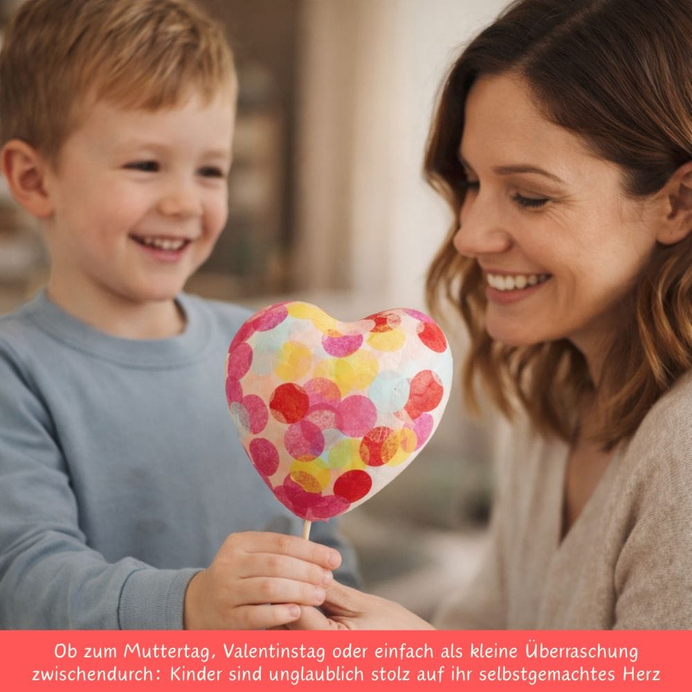Bastelset - Konfetti-Herzen