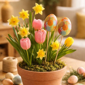 Kreative Bastelset - Bunte Ostereier