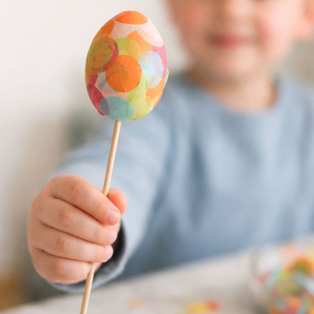 Kreative Bastelset - Bunte Ostereier