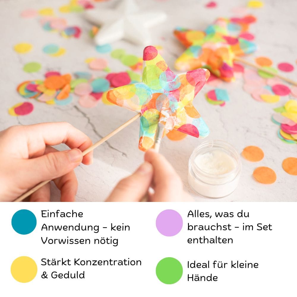 Bastelset - Bunte Sterne