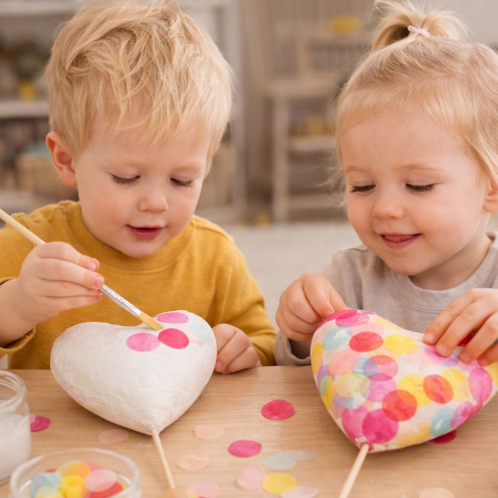 Bastelset - Konfetti-Herzen