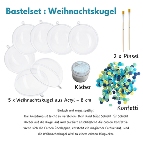 Weihnachtskugel - Konfetti Kreativ-Set