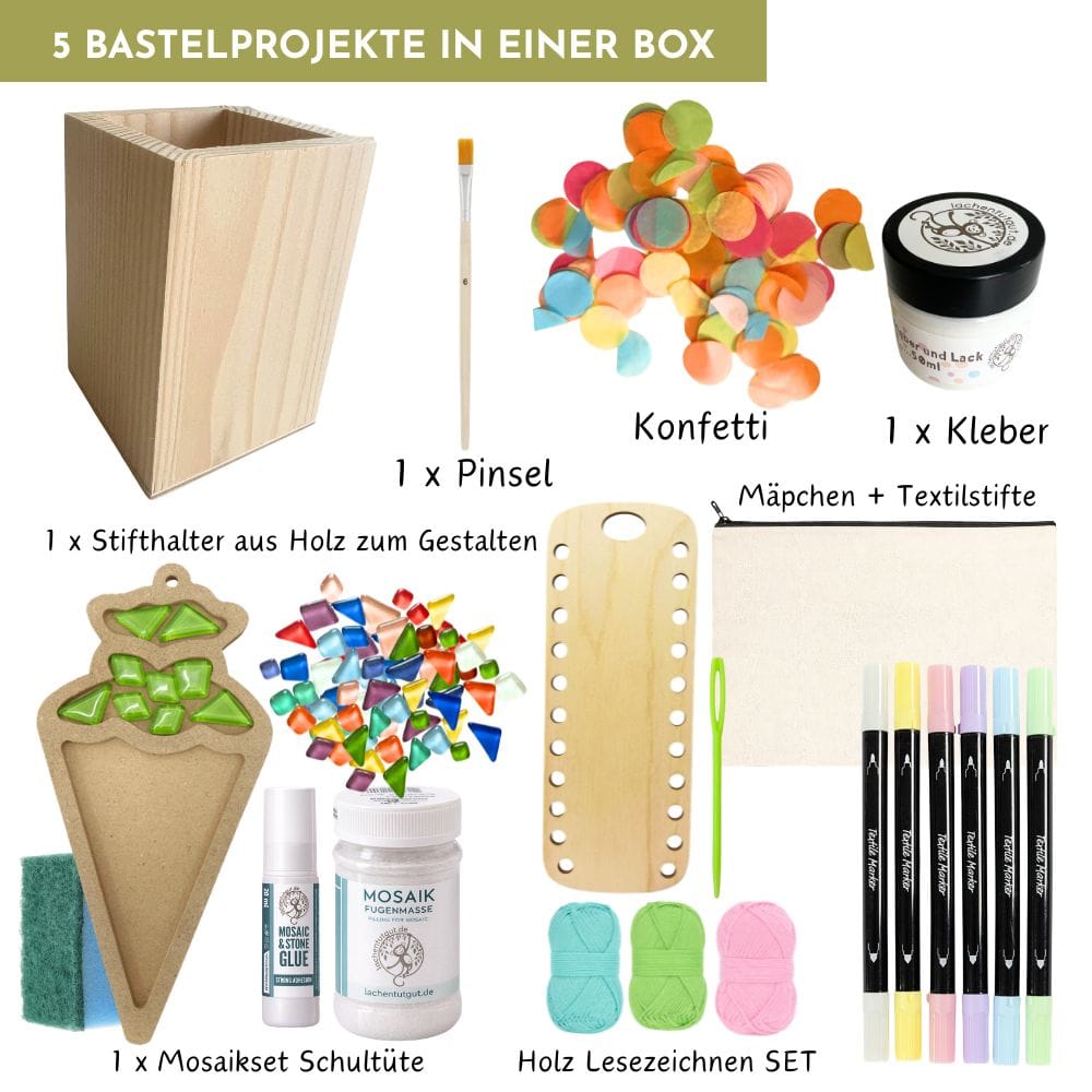 Grosse Einschulungs-Bastelbox