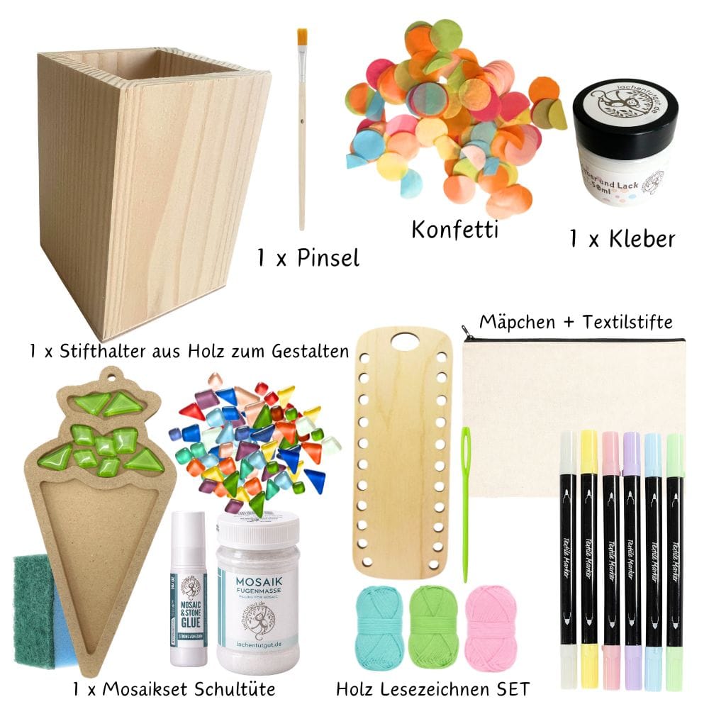 Grosse Einschulungs-Bastelbox