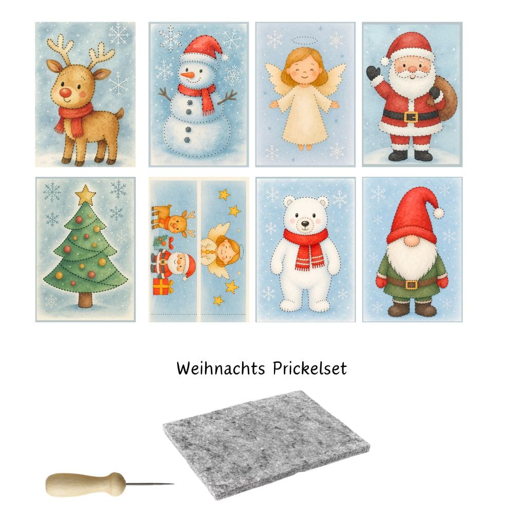 Grosse Weihnachts-Bastelbox für viele kreative Stunden