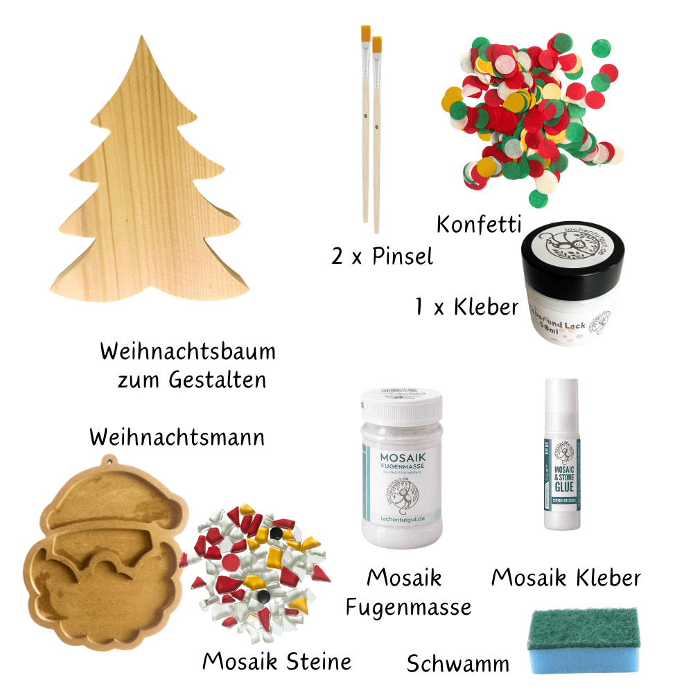Grosse Weihnachts-Bastelbox für viele kreative Stunden