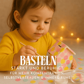 Konfetti Bastelset - bunte Spardose