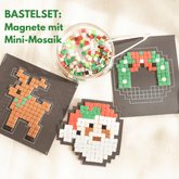 Weihnachts-Magnet Bastelset – Kreativer Mosaikspaß für Kinder