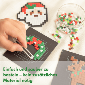 Weihnachts-Magnet Bastelset – Kreativer Mosaikspaß für Kinder
