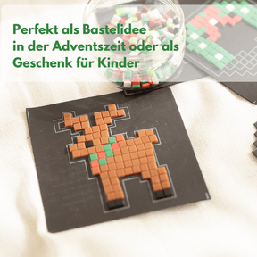 Weihnachts-Magnet Bastelset – Kreativer Mosaikspaß für Kinder