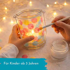 Glaslaterne - Konfetti Kreativ-Set