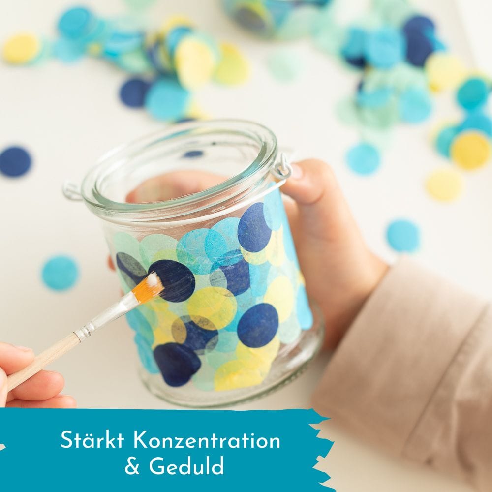 Glaslaterne - Konfetti Kreativ-Set