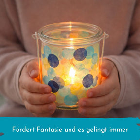 Glaslaterne - Konfetti Kreativ-Set