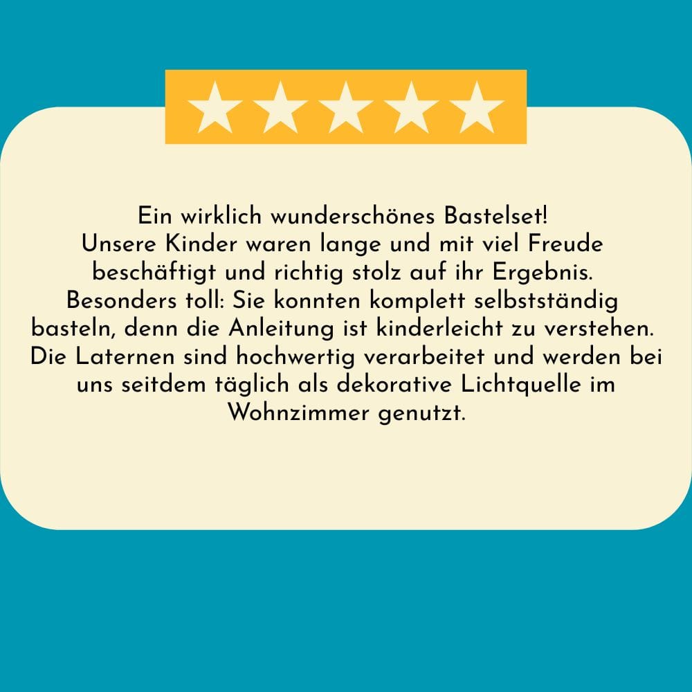 Glaslaterne - Konfetti Kreativ-Set