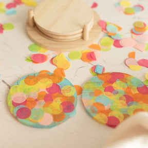 Kreatives Bastelset - Bunte Untersetzer für 6 Kinder