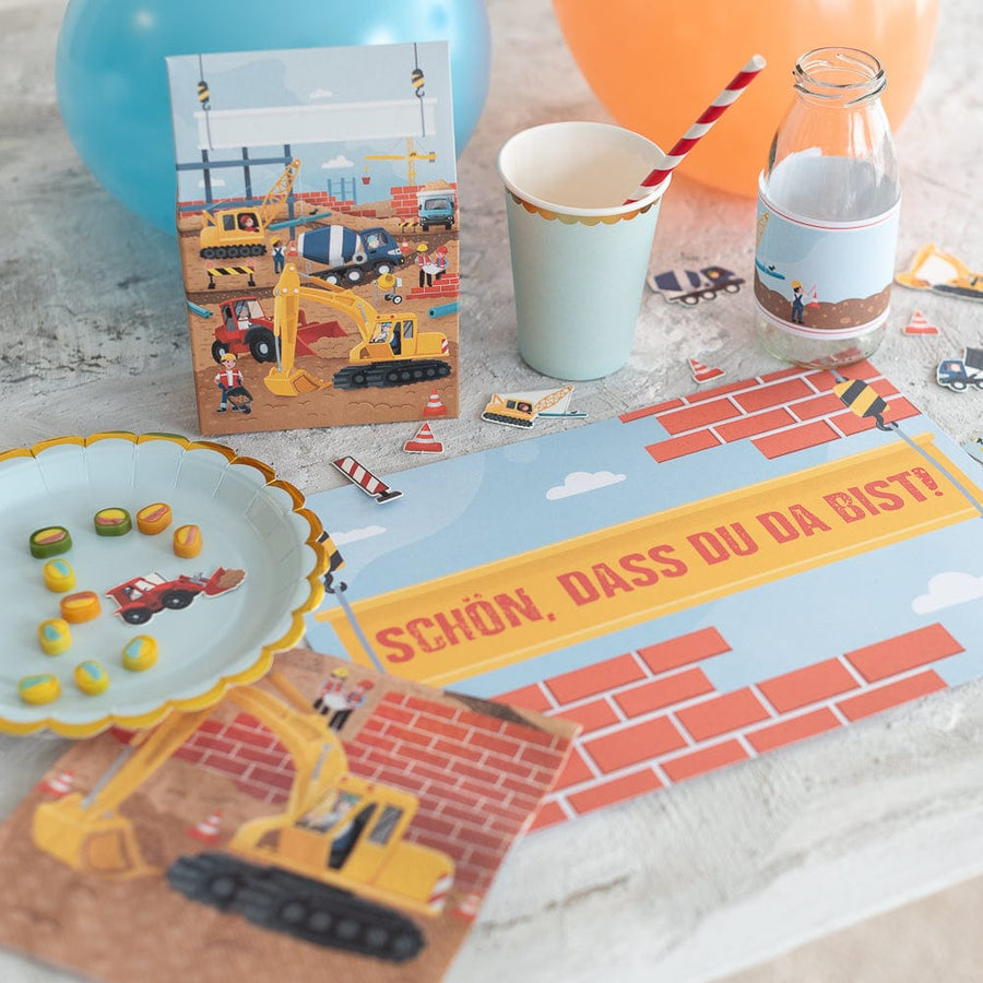 Baustelle Kindergeburtstag Deko schön & nachhaltig feiern!