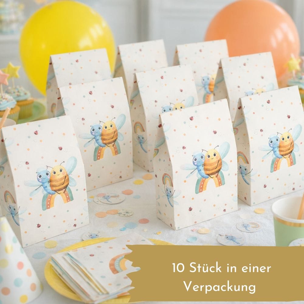 Mitgebseltütchen Biene & Libelle 10 Stück