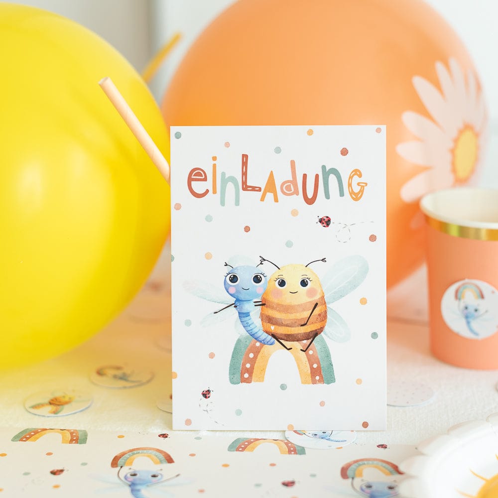 Bienen Einladung -  10 Stück