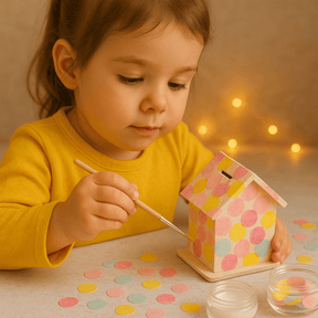 Konfetti Bastelset - bunte Spardose