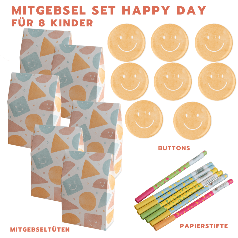 Happy Day Mitgebsel Set für 8 Kinder