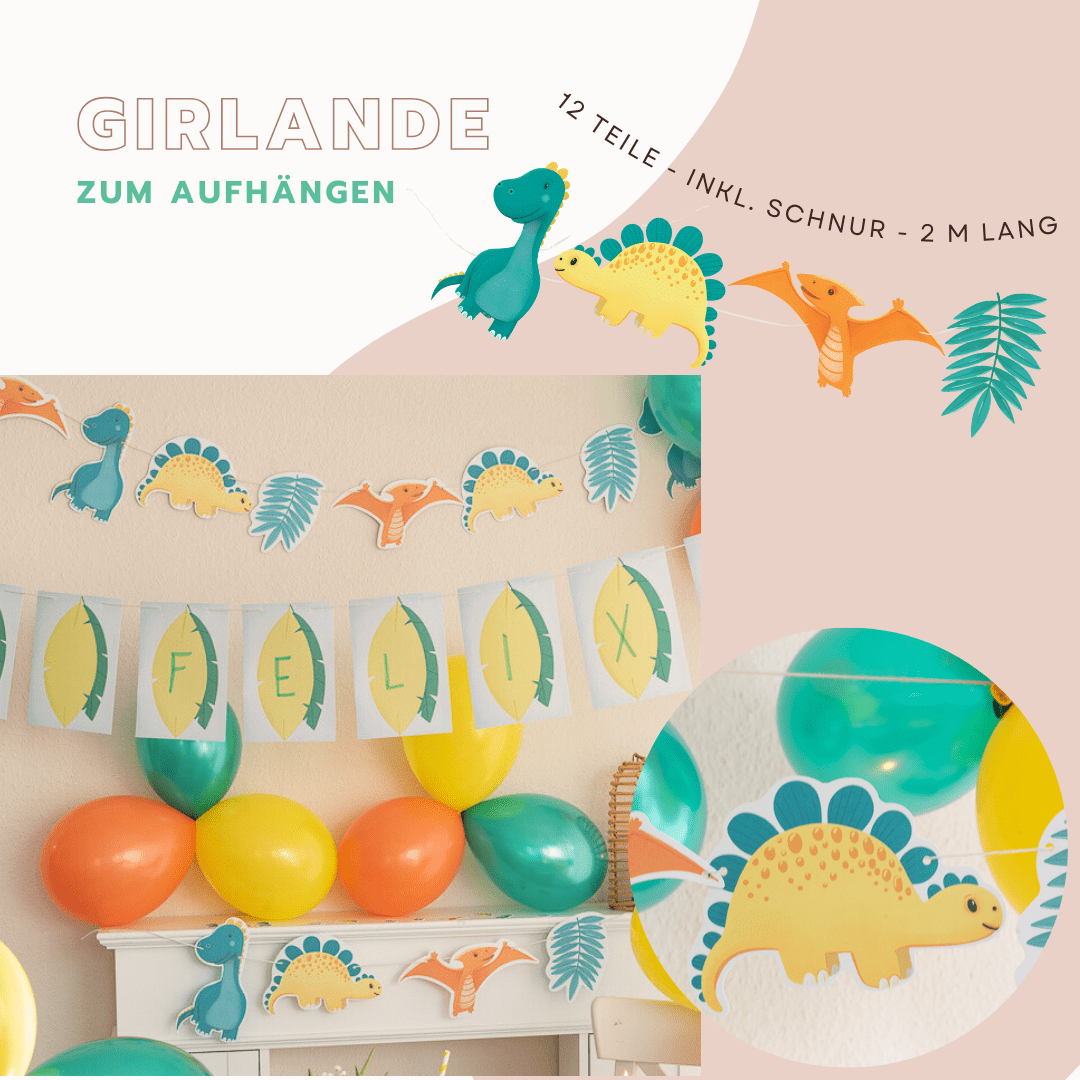 Dino Girlande - 2 m lang