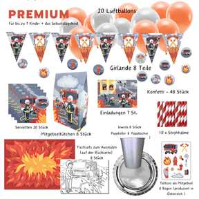 Ultimatives Feuerwehr Partyset