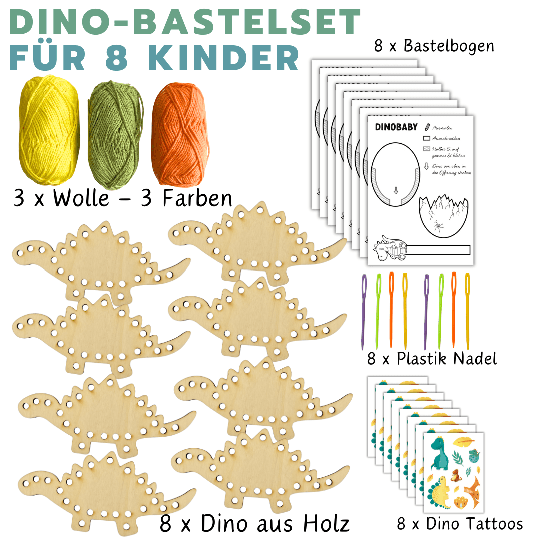 Dino-Bastelset – Dein kreativer Fädelspaß für den Dino-Geburtstag!
