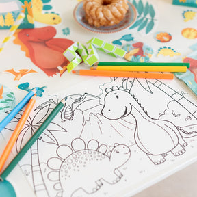 Tischsets zum Ausmalen - Dino - 10 Stück