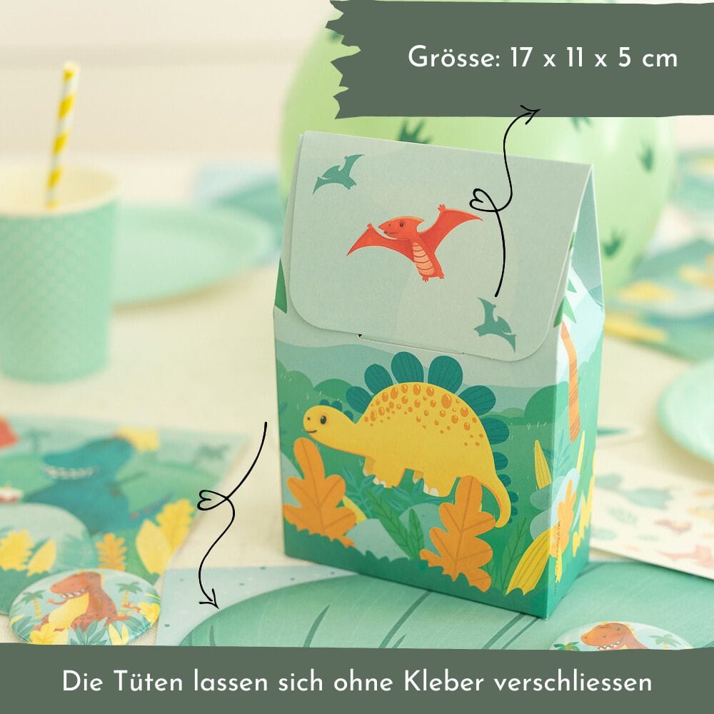 Mitgebseltütchen Dino - 10 Stück