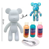 Bär mit Gießfarben