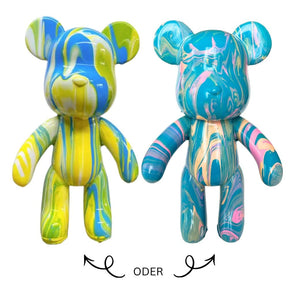 Bär mit Gießfarben