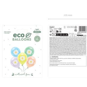 Luftballons 30 cm, Blümchen, Mix