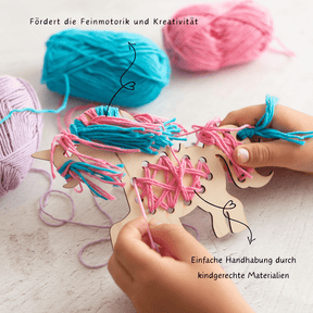 Einhorn-Bastelset – Kreativer Fädelspaß für den Einhorn-Geburtstag!