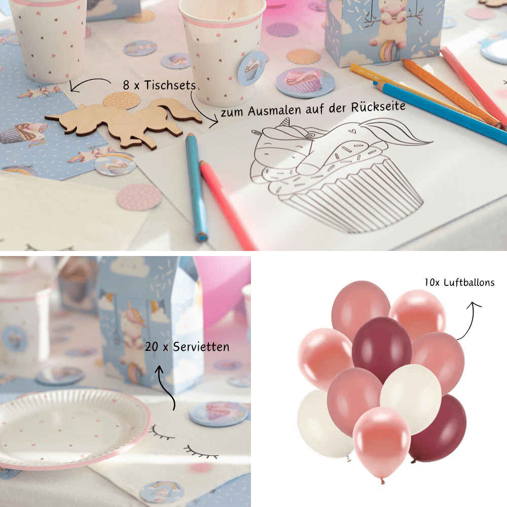 Mottobox - Baby Einhorn Geburtstag