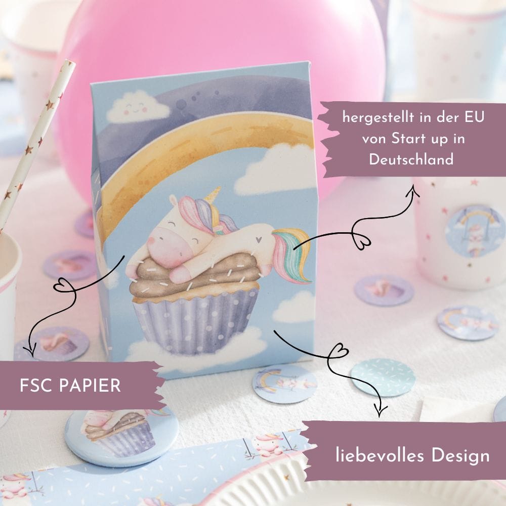 Mitgebseltütchen Baby Einhorn 10 Stück