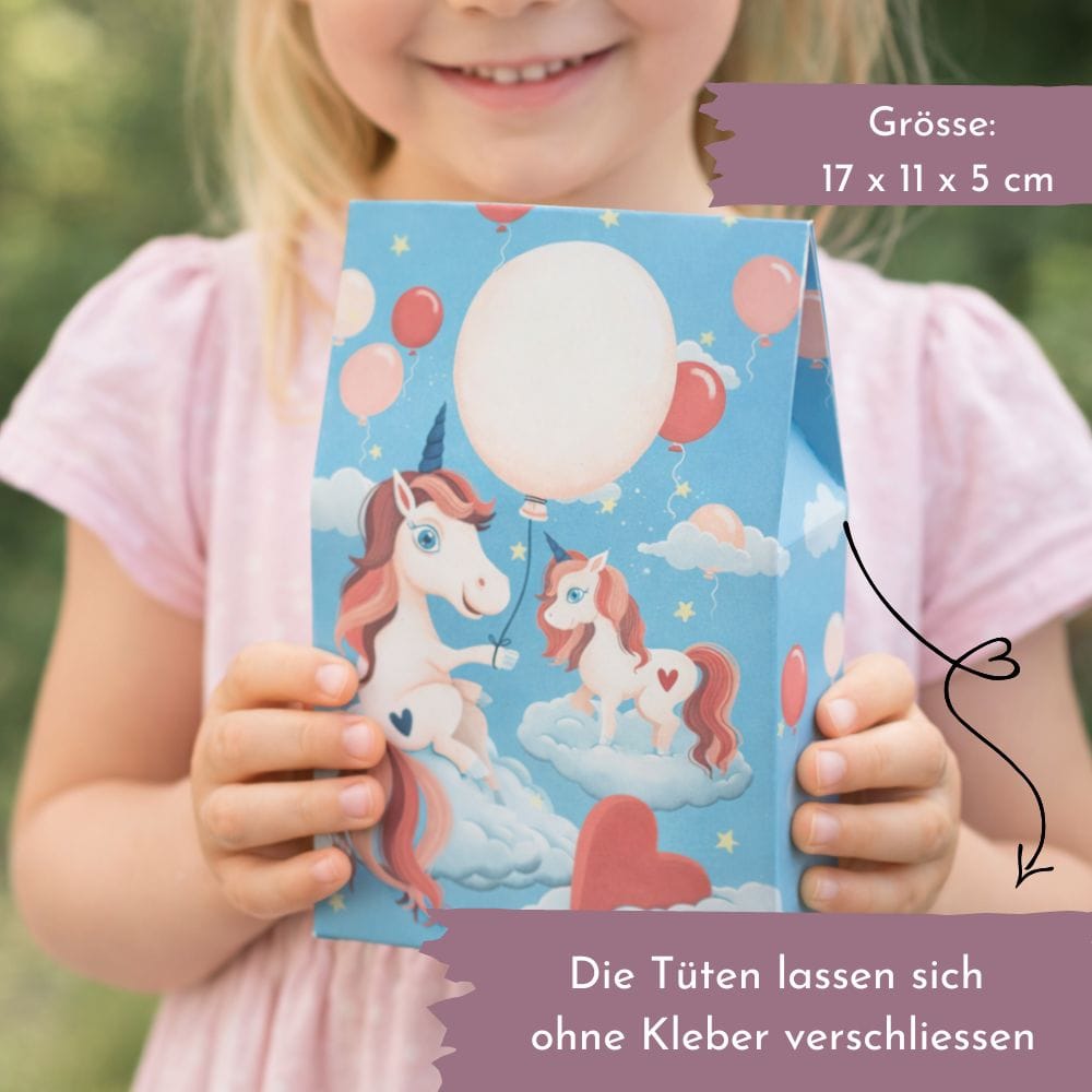 Mitgebseltütchen Einhorn - 10 Stück