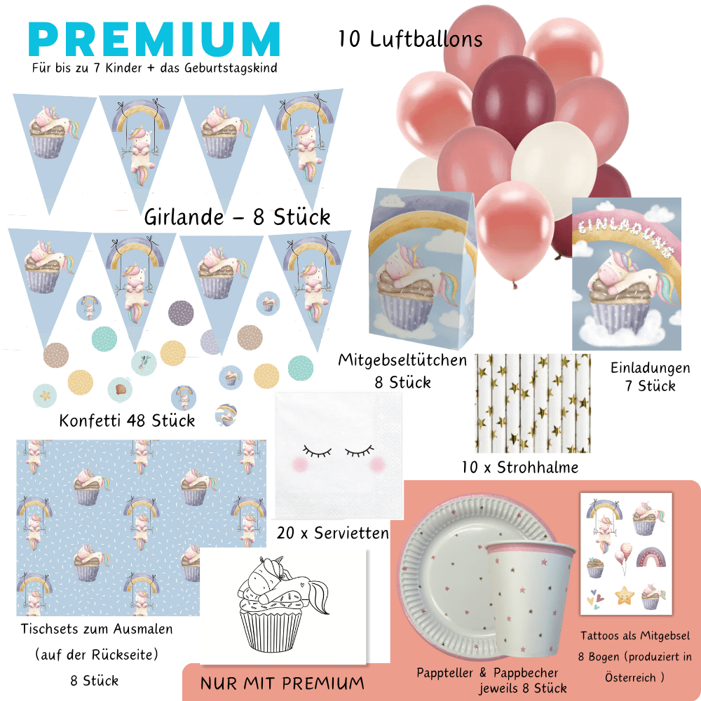 Mottobox - Baby Einhorn Geburtstag