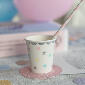Becher Sterne, 180 ml - 6 Stück