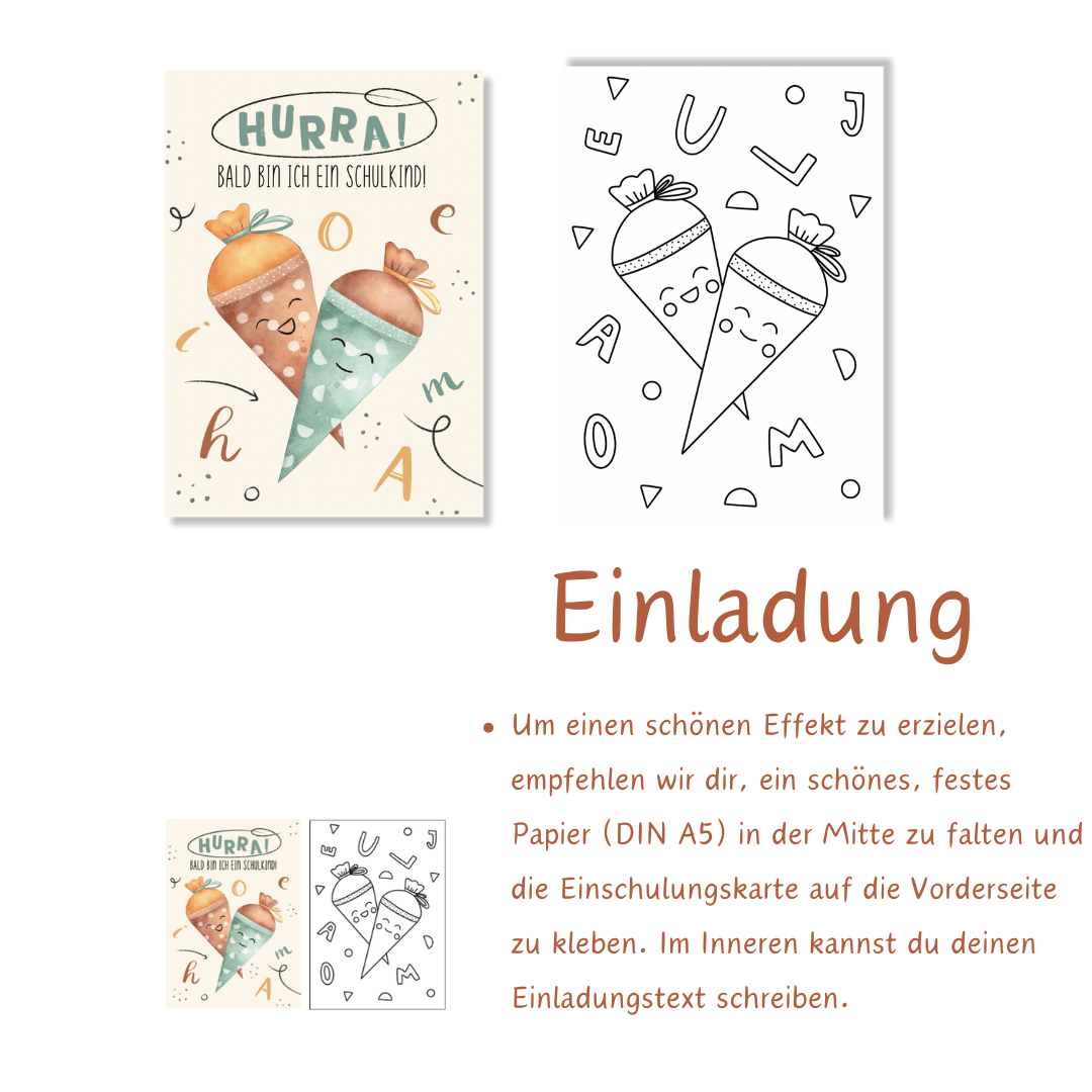 Einschulung Dekoration zum Herunterladen