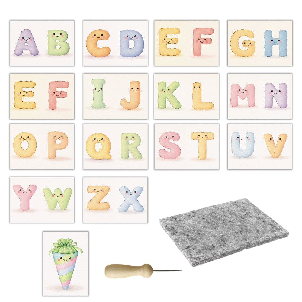 Prickel-Set  ABC - zur Einschulung