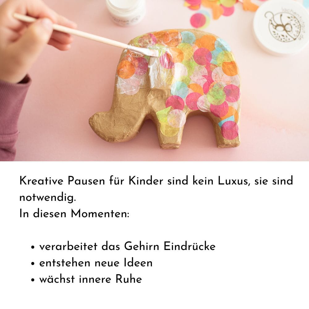 Kreatives Bastelset „Elefant mit Konfetti“