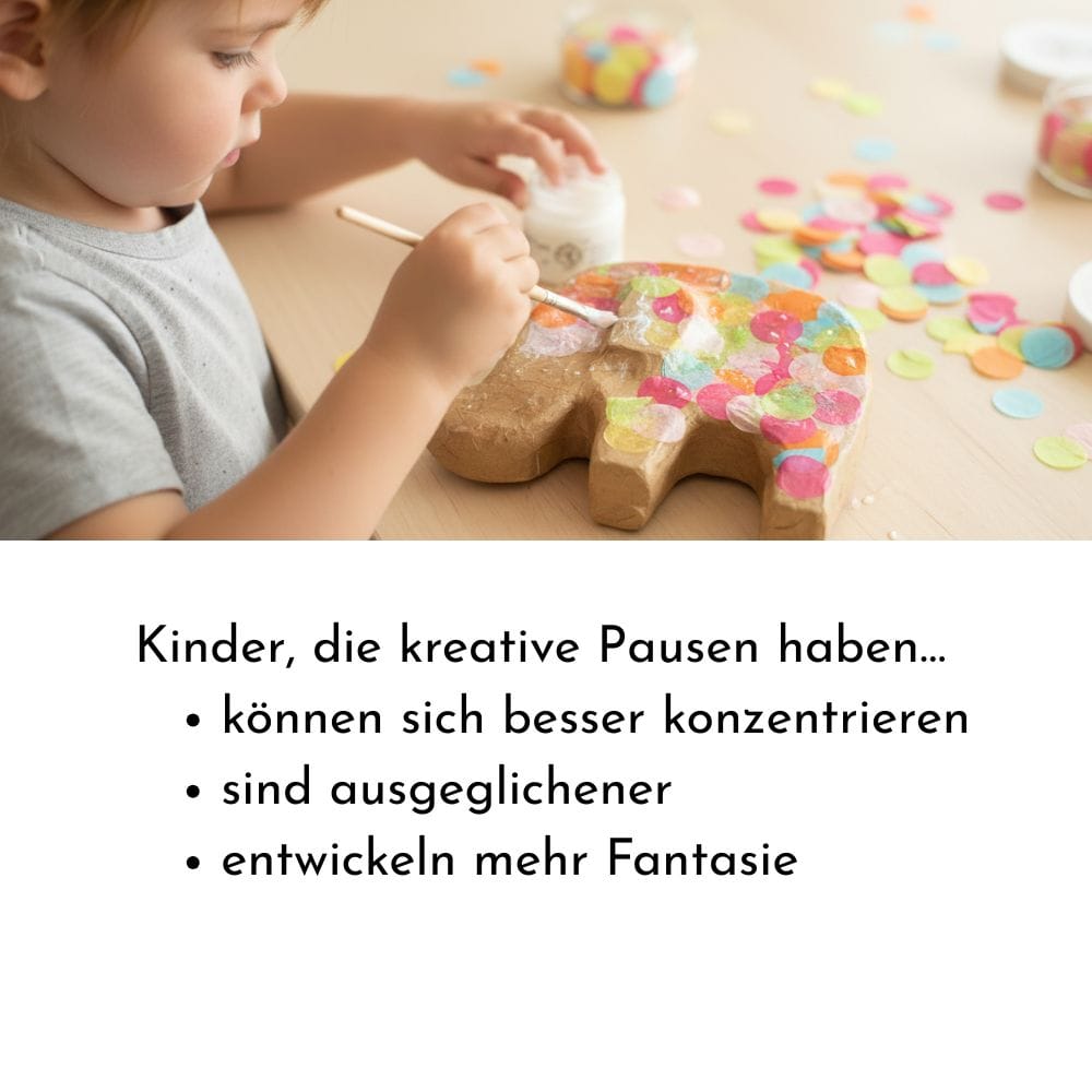 Kreatives Bastelset „Elefant mit Konfetti“