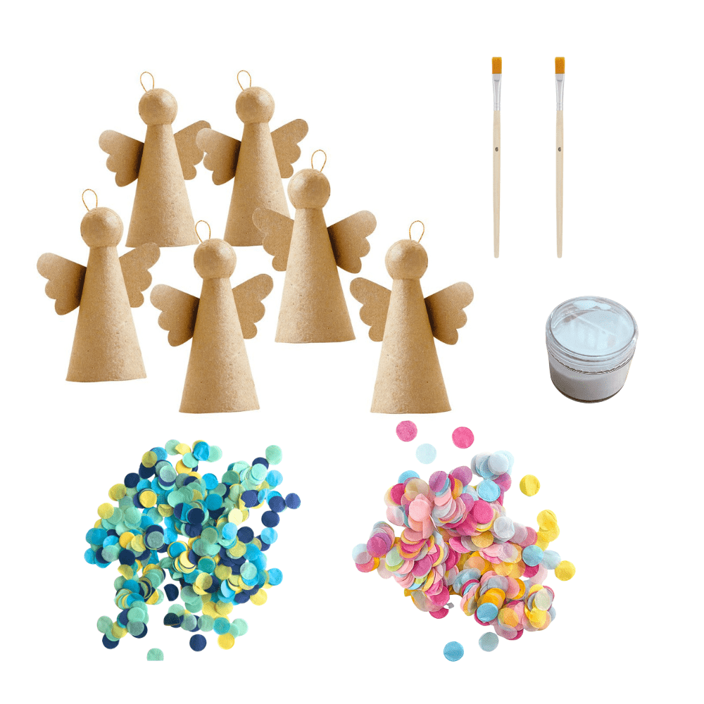 Weihnachtsengel - Konfetti Kreativ Set