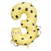 Folienluftballon  Zahl 3 Gepard