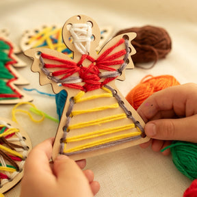 Fädel-Bastelset für Weihnachten