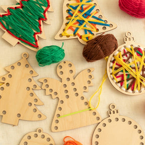 Fädel-Bastelset für Weihnachten