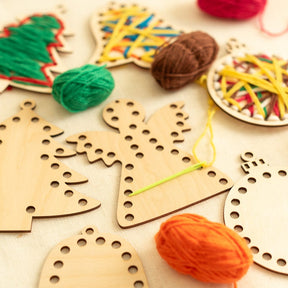 Fädel-Bastelset für Weihnachten