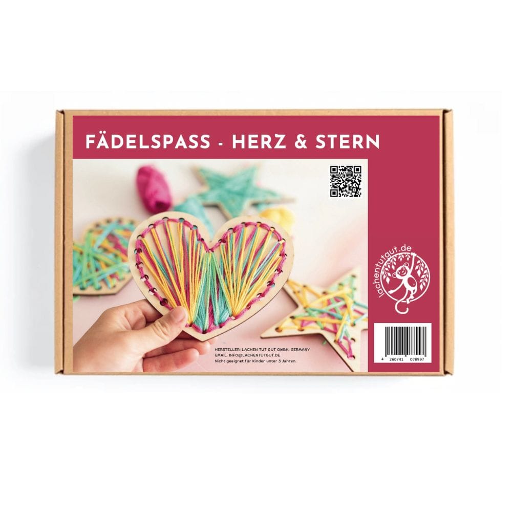 Kreativer Fädelspaß Herzen & Sterne