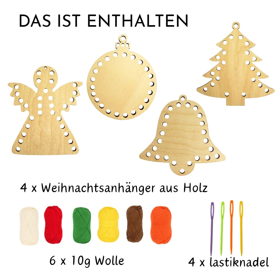Fädel-Bastelset für Weihnachten