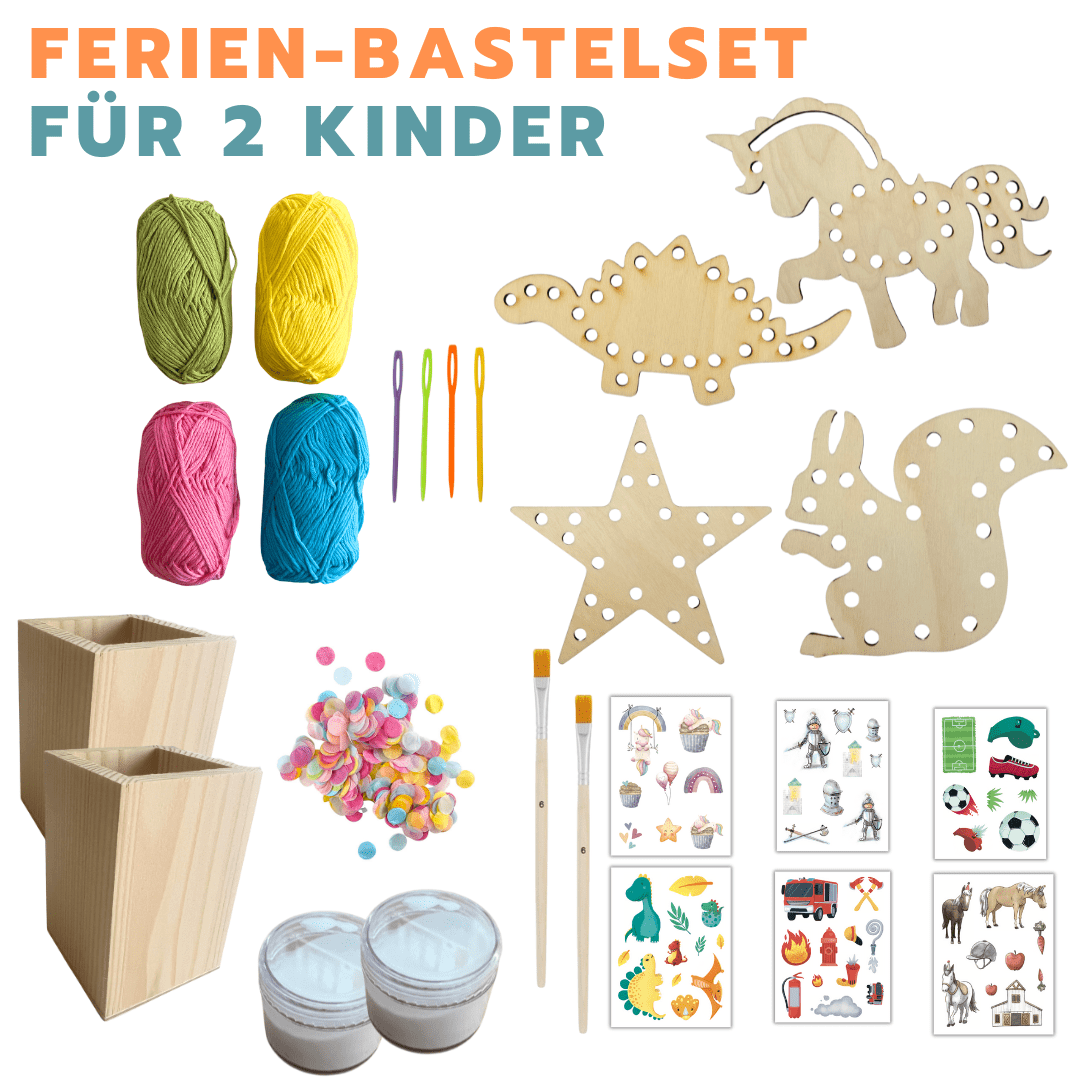 Ferien-Bastelbox für 2 Kinder